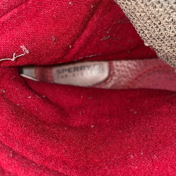 Sperry Topsider Hikerfish Linen Leopard Boots GUC - Picture 13 of 16